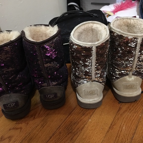 Women Sequin UGG Boots Bundle Size 7 - Picture 4 of 4